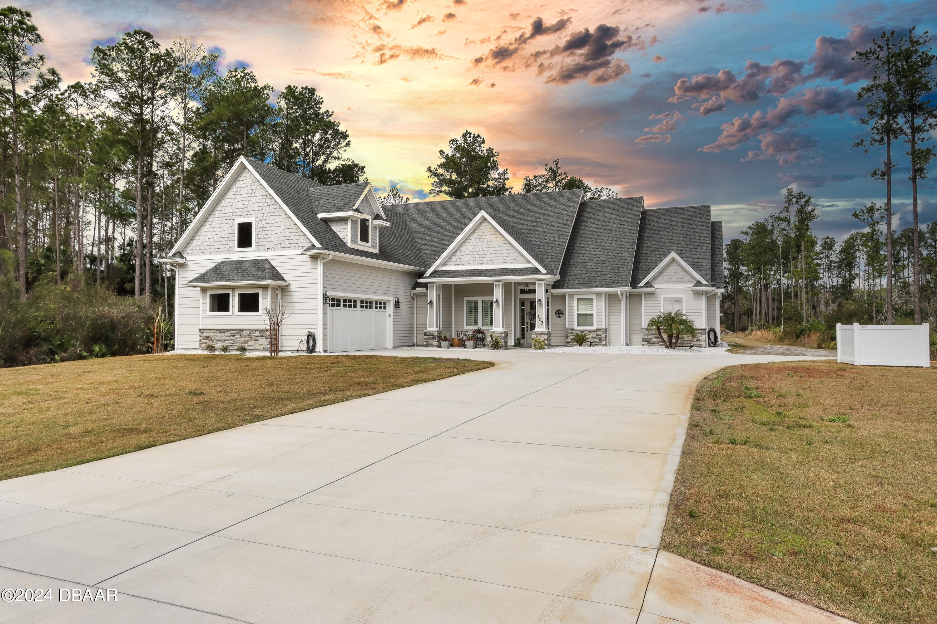 a house with a outdoor space