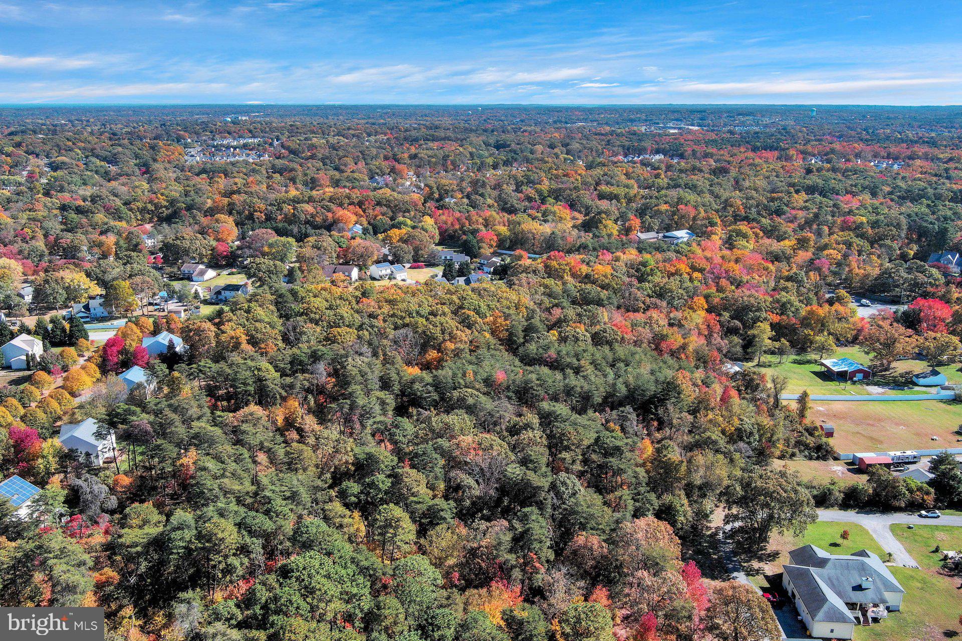 an aerial view of multiple house