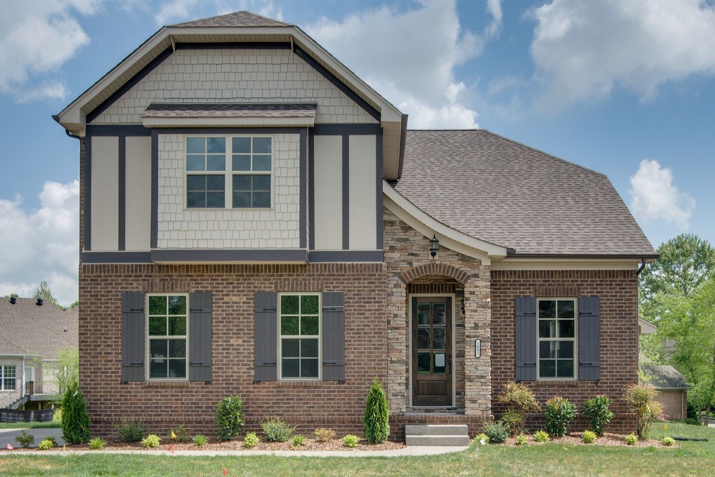 a front view of a house