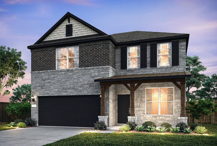 Pulte Homes, Hamilton elevation C, rendering