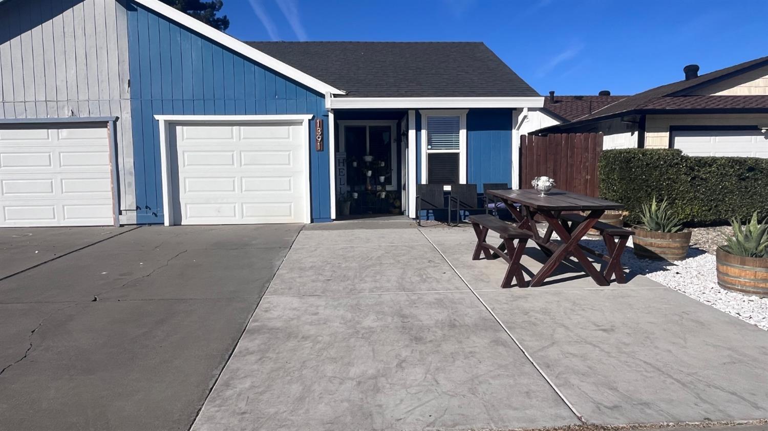 a view of a house with sitting area and porch