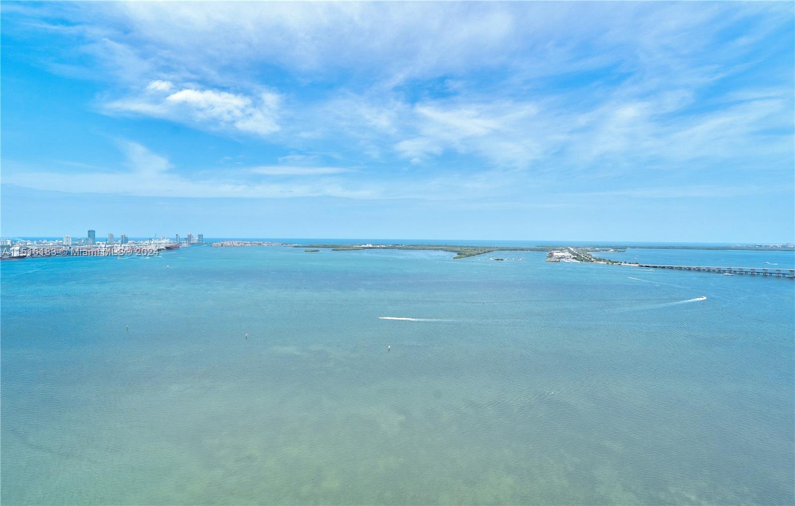 a view of an ocean beach