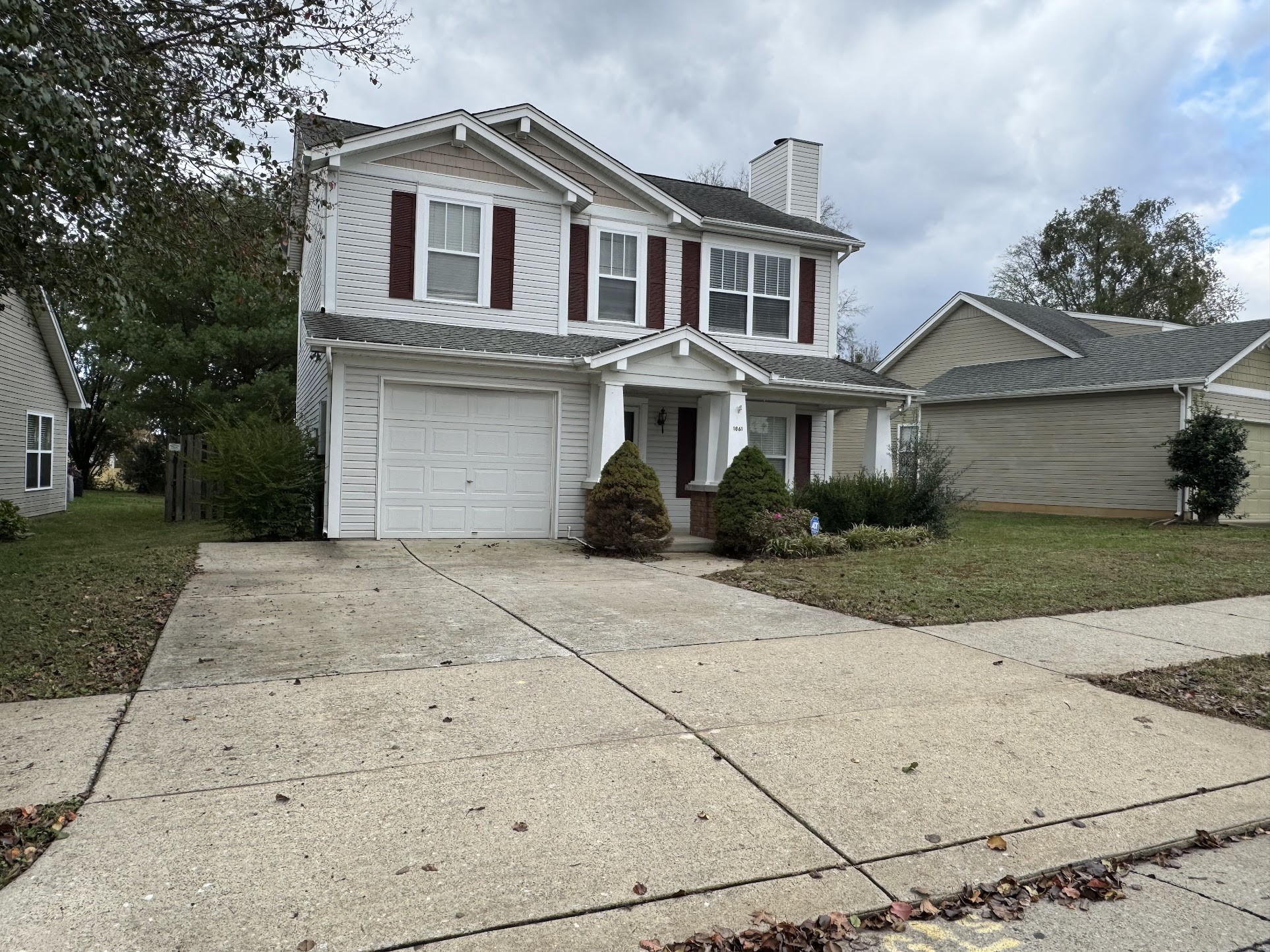 Welcome to 1861 Brookmeadow Lane!!! Concrete driveway that is actually 2 car width!