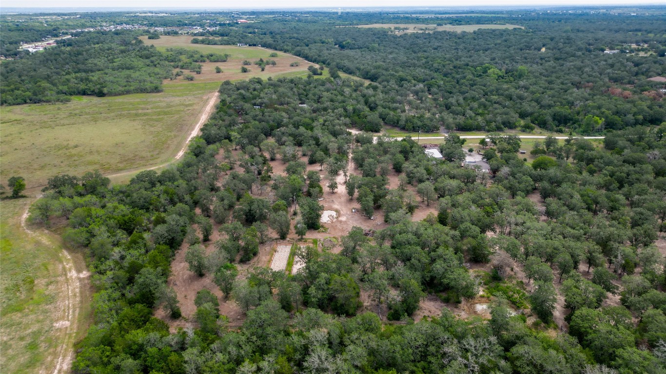 an aerial view of forest