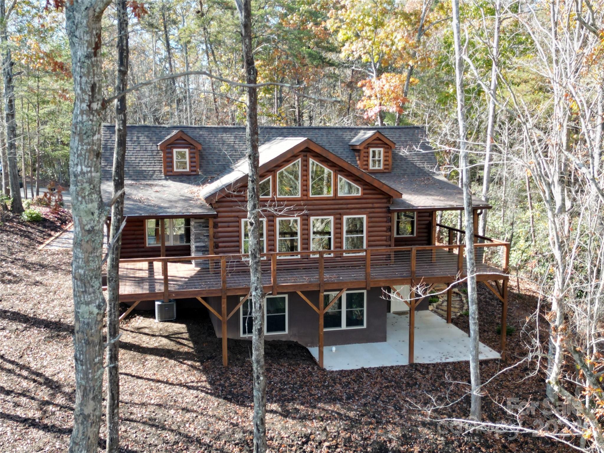 a front view of a house with balcony