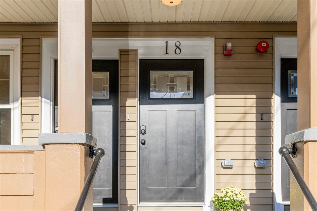 a view of a entryway door of the house