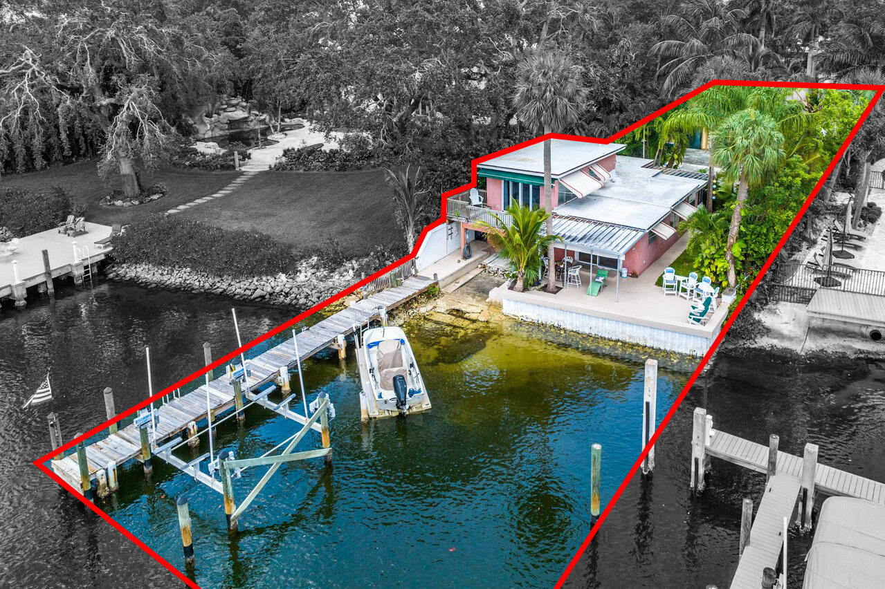 an aerial view of house with outdoor space