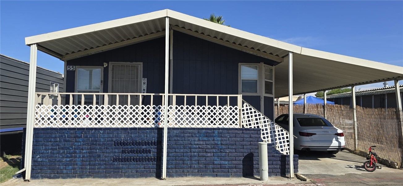 a front view of a house