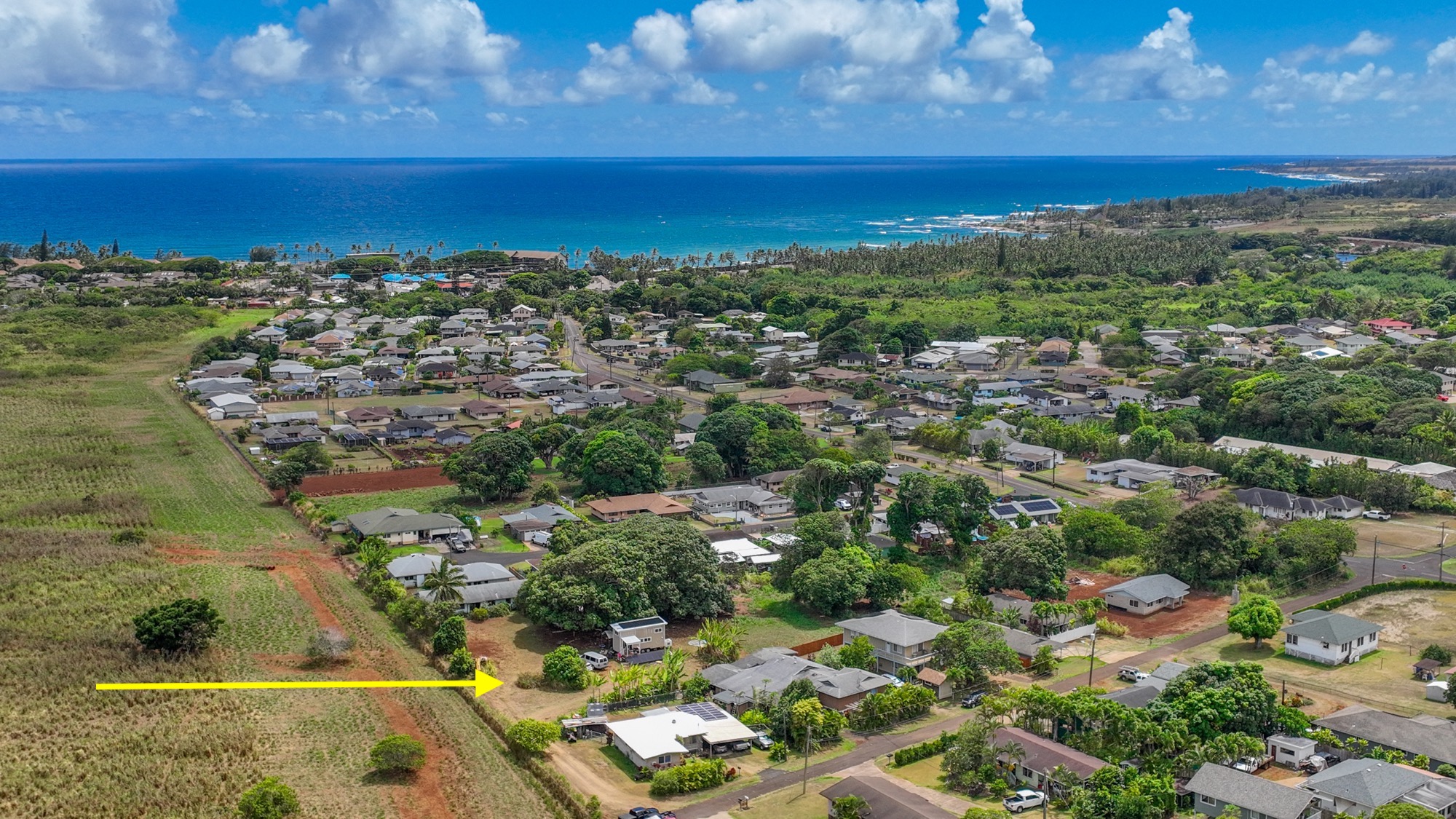 a view of a city with ocean view