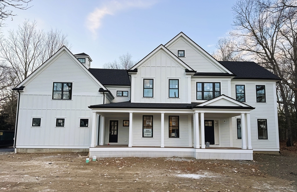 a front view of a house