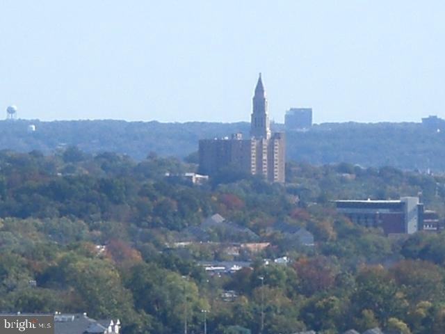 a view of a city with tall buildings