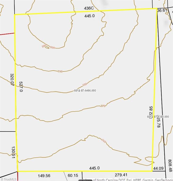 Tax Map 10' Topo Includes Triangular Lot ID 6812-87-8381