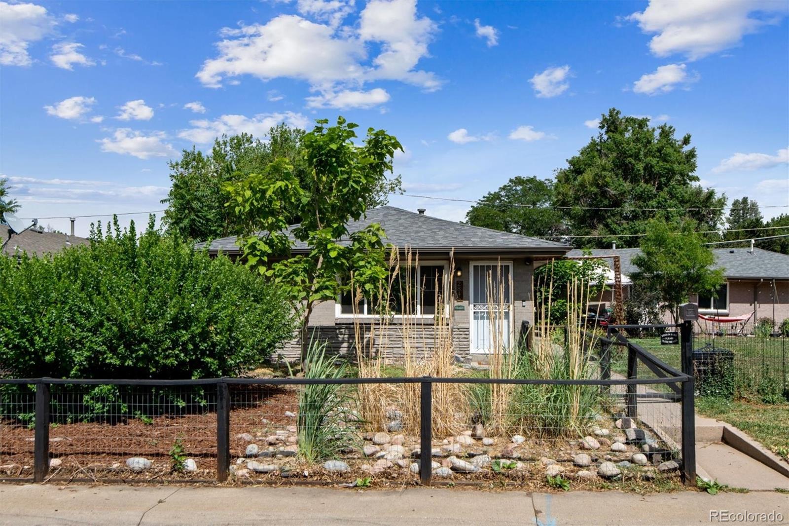 a front view of a house with porch