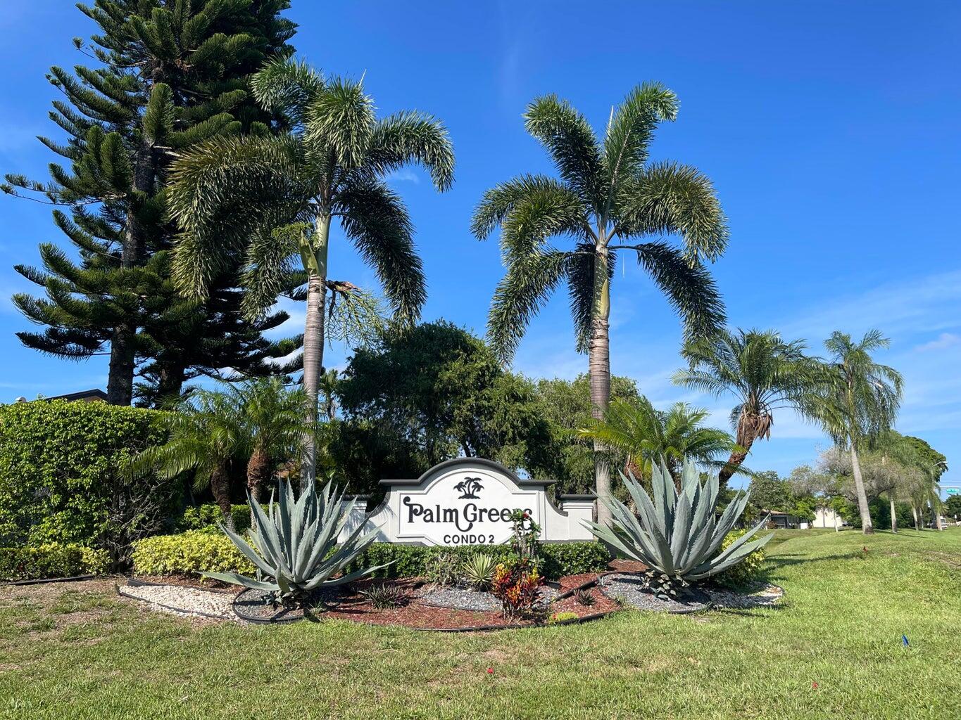 PALM GREENS SIGN