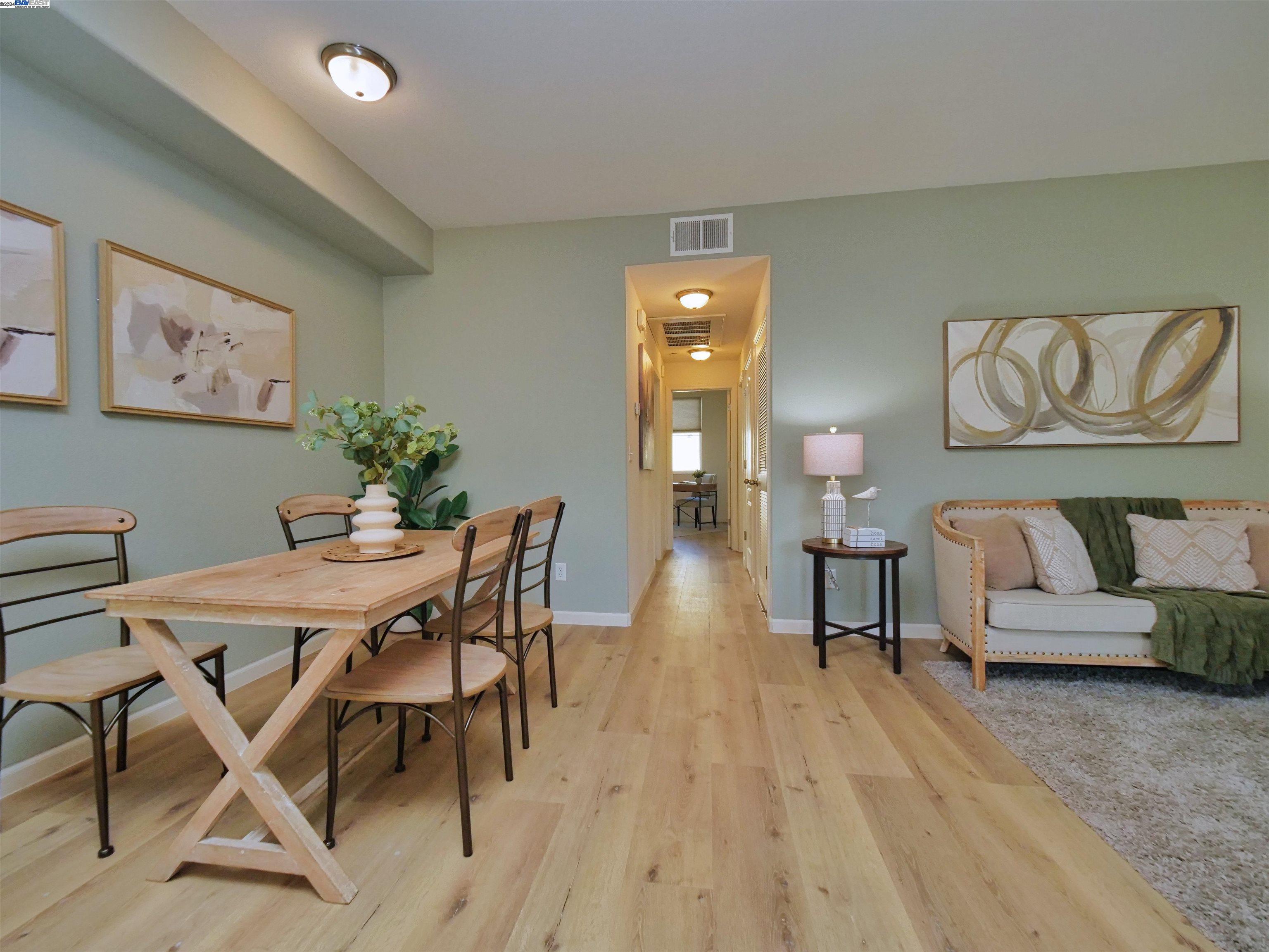 a view of a livingroom with furniture and a couch