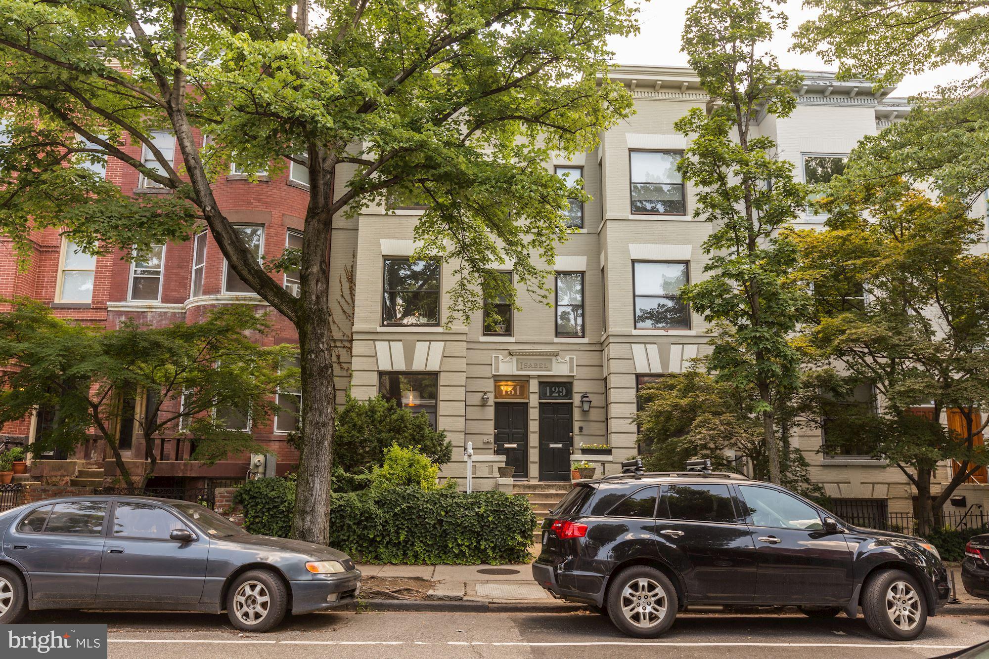 a car parked in front of a house