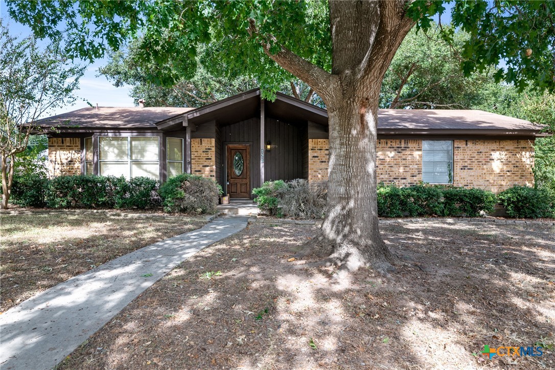 a view of a large trees in front of a house