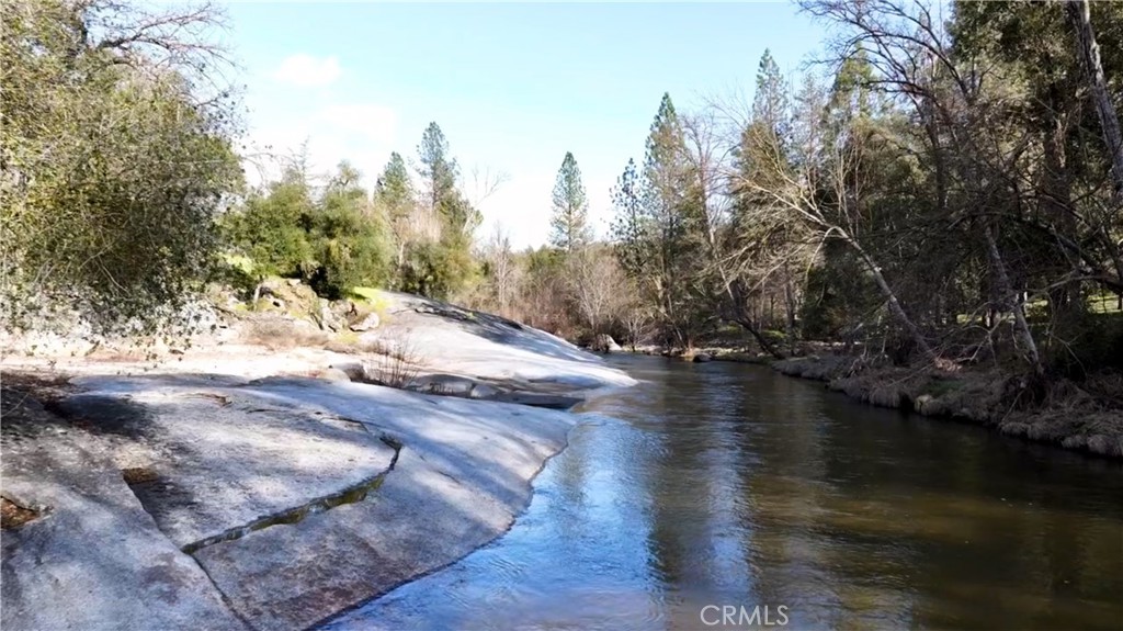 River on the property