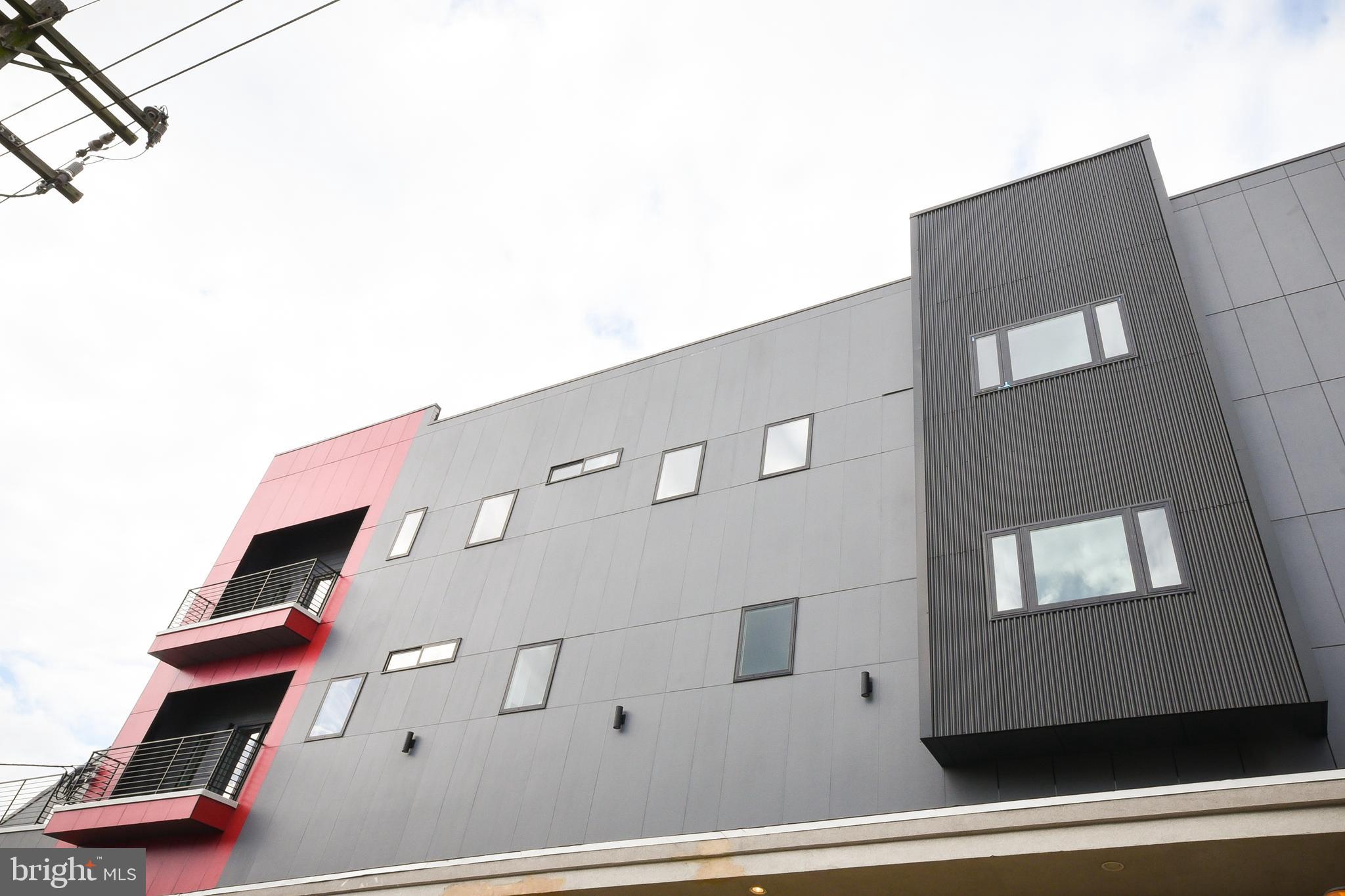 a front view of a building with entryway