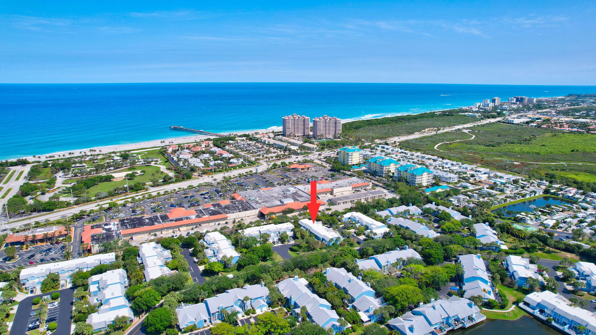 a view of city and ocean