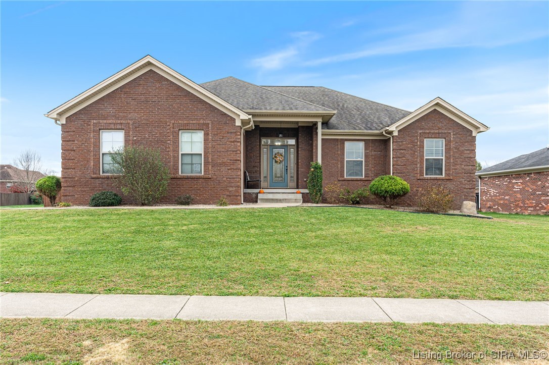 Brick home on a large corner lot