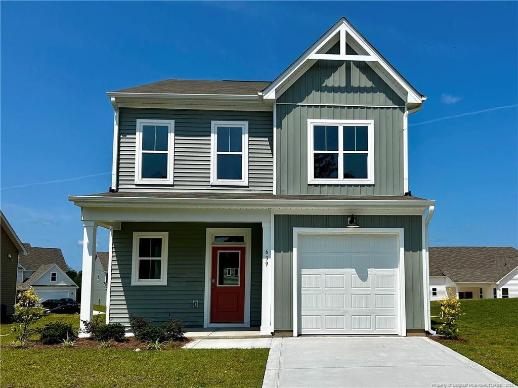 a front view of a house