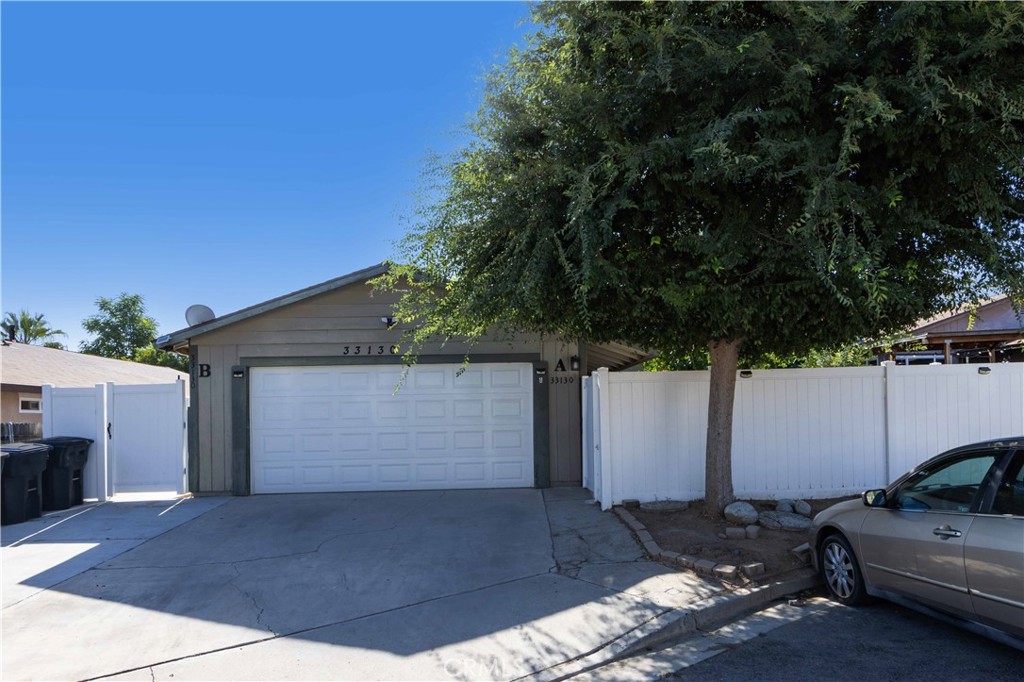 a view of a car garage