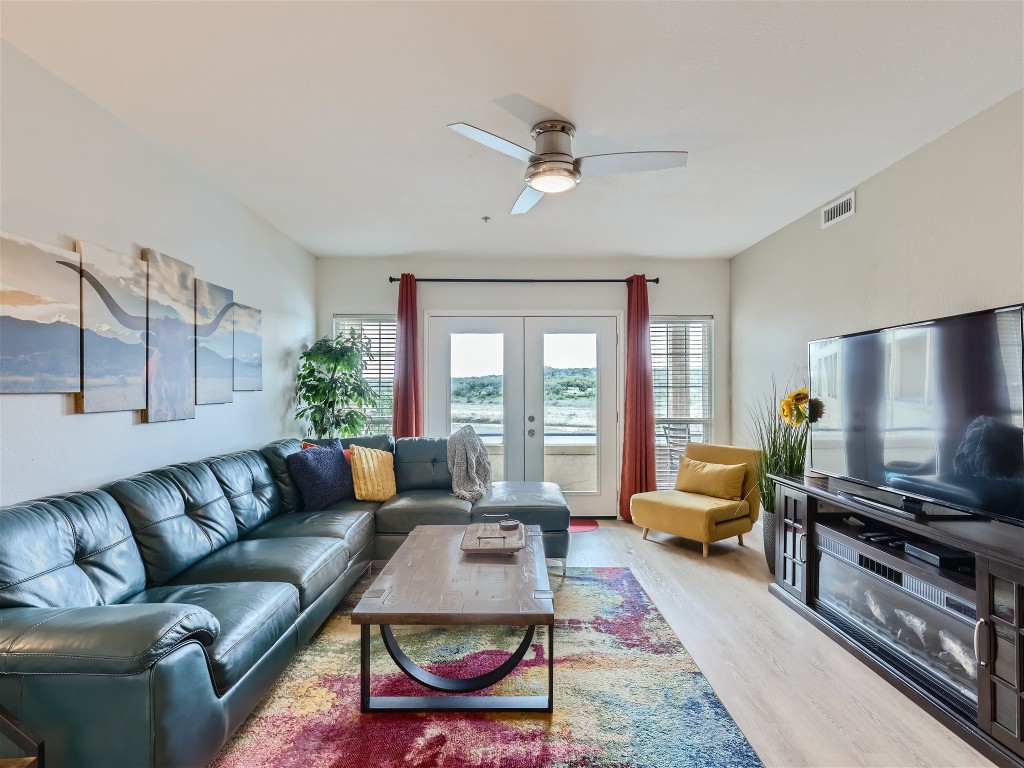 Living area - French doors to patio