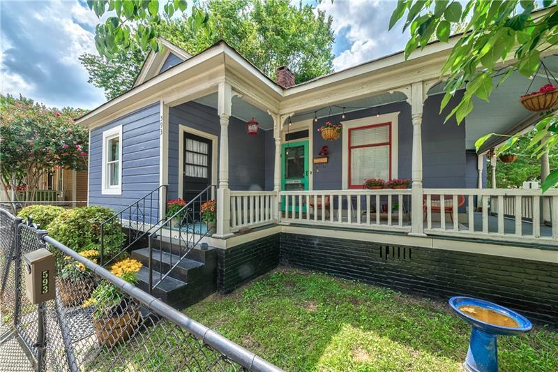 front view of a house with a porch