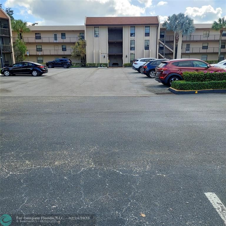 a car parked in front of a building