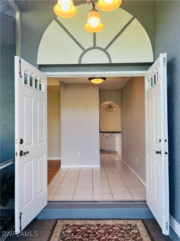 a view of an entryway