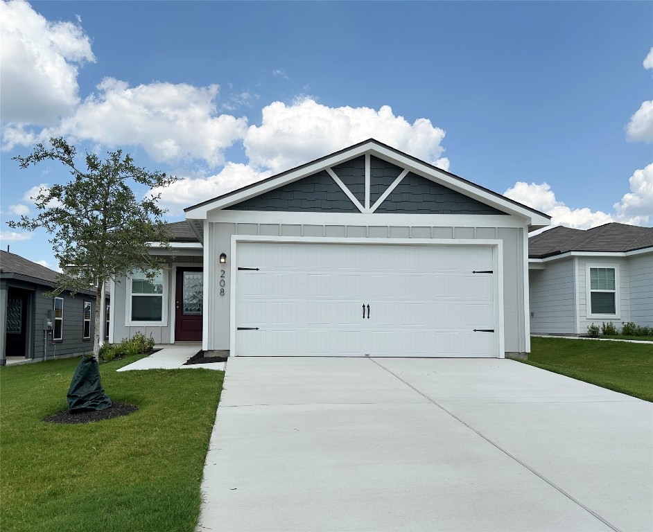 Welcome home to the three-bedroom, two-bathroom Hawthorne plan at Cool Water at Sonterra! An inviting front porch welcomes you inside to discover all that this impressive home has to offer. Youll find upgrades such as WI-Fi enabled garage door opener with ability to link to Amazon Key, programmable thermostat and blinds at front window.