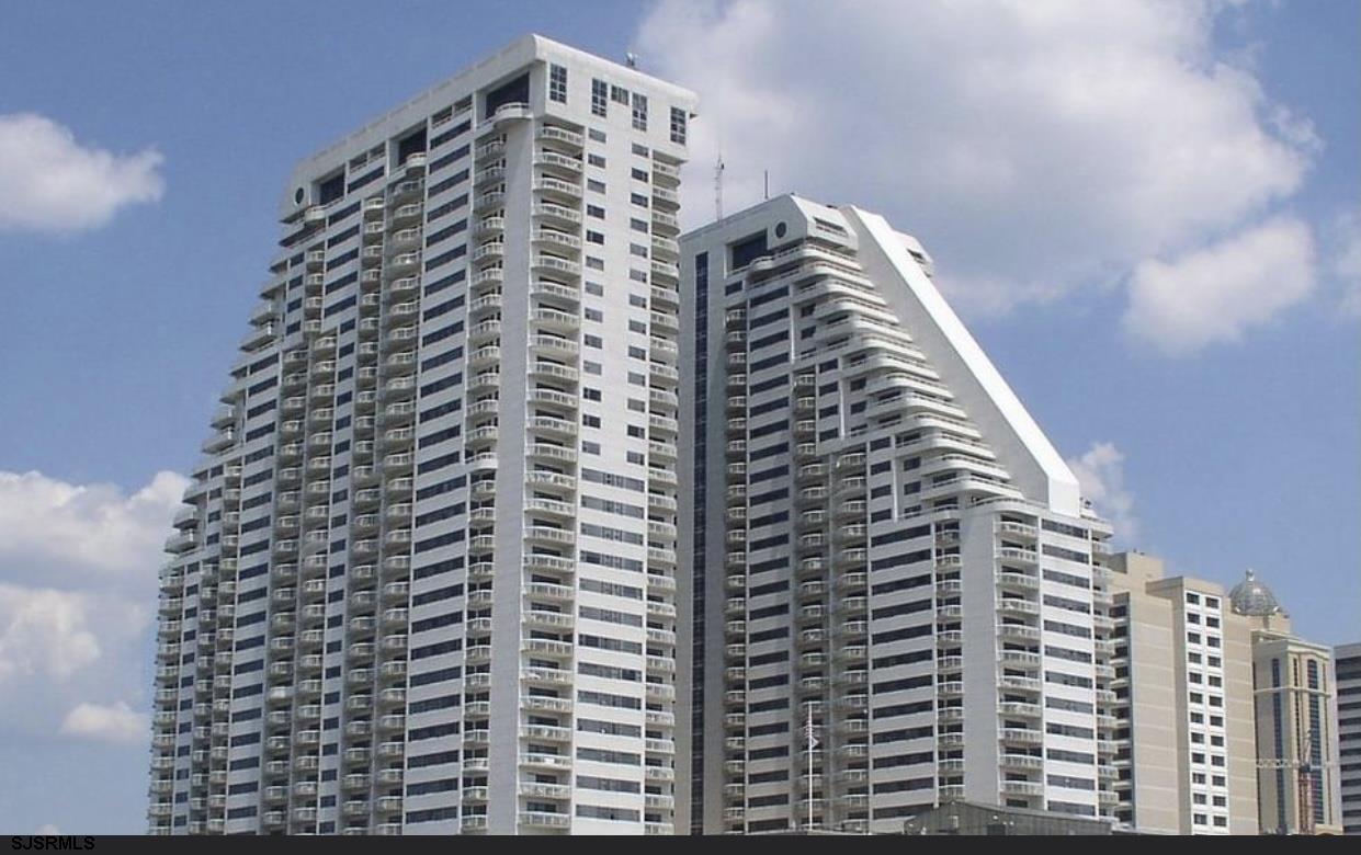 a view of a tall building