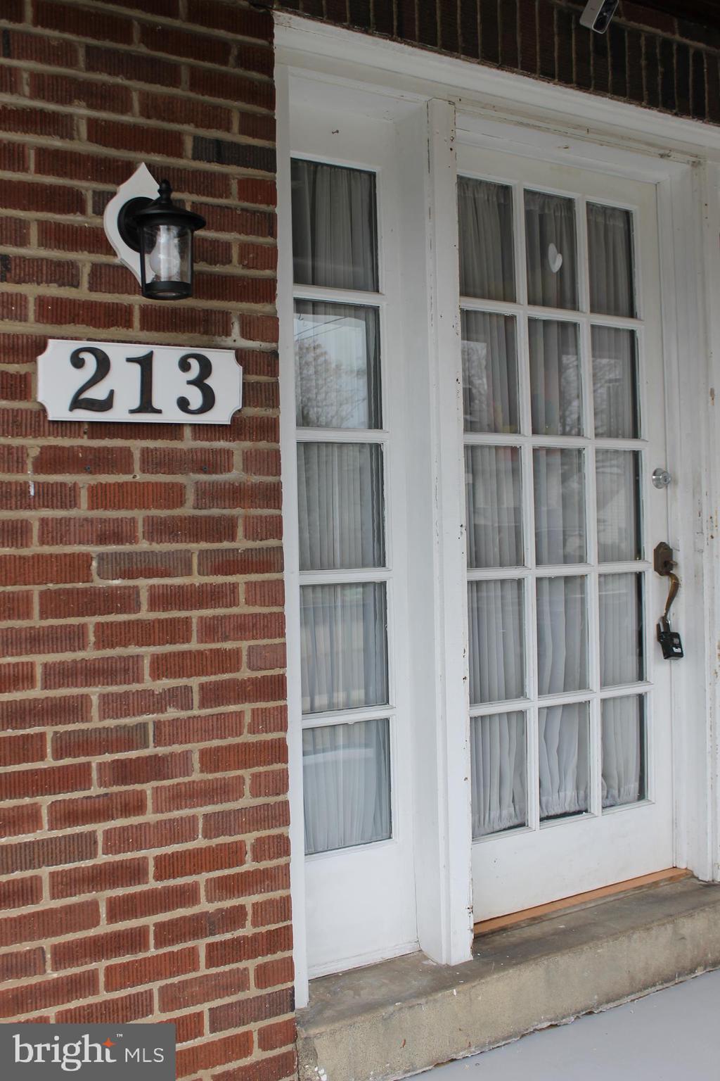 a view of front door