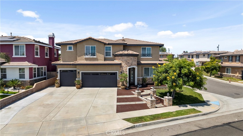 a view of house with yard outdoor seating and living room