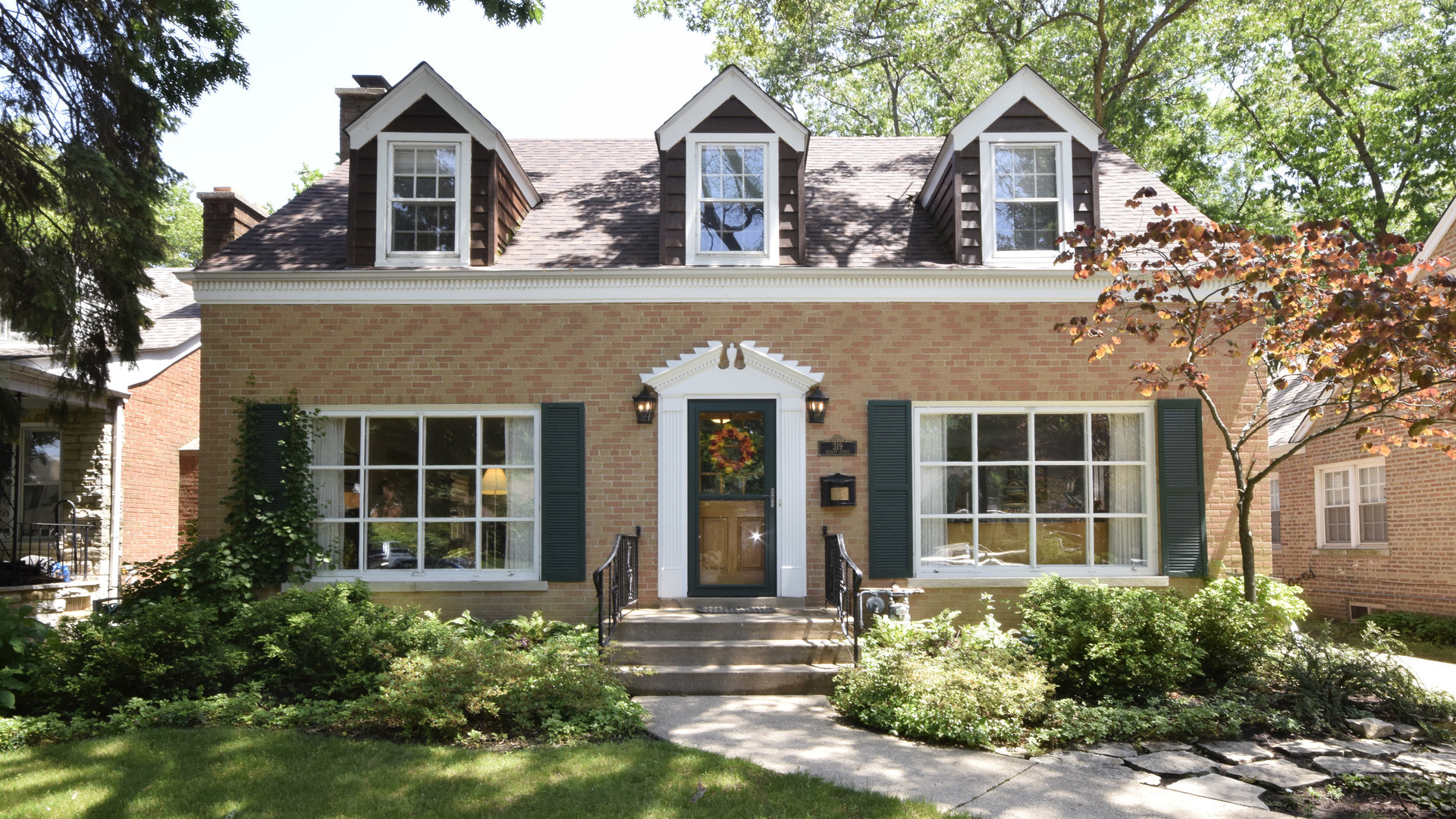 front view of house with a yard