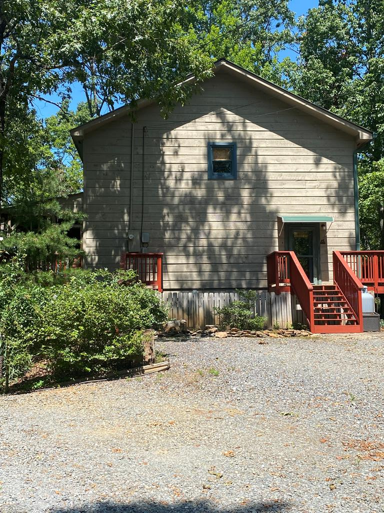 a view of a house with a patio