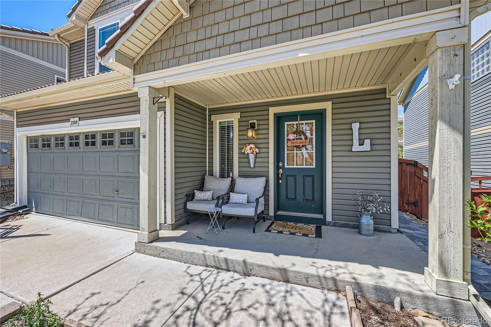 a front view of a house with a porch