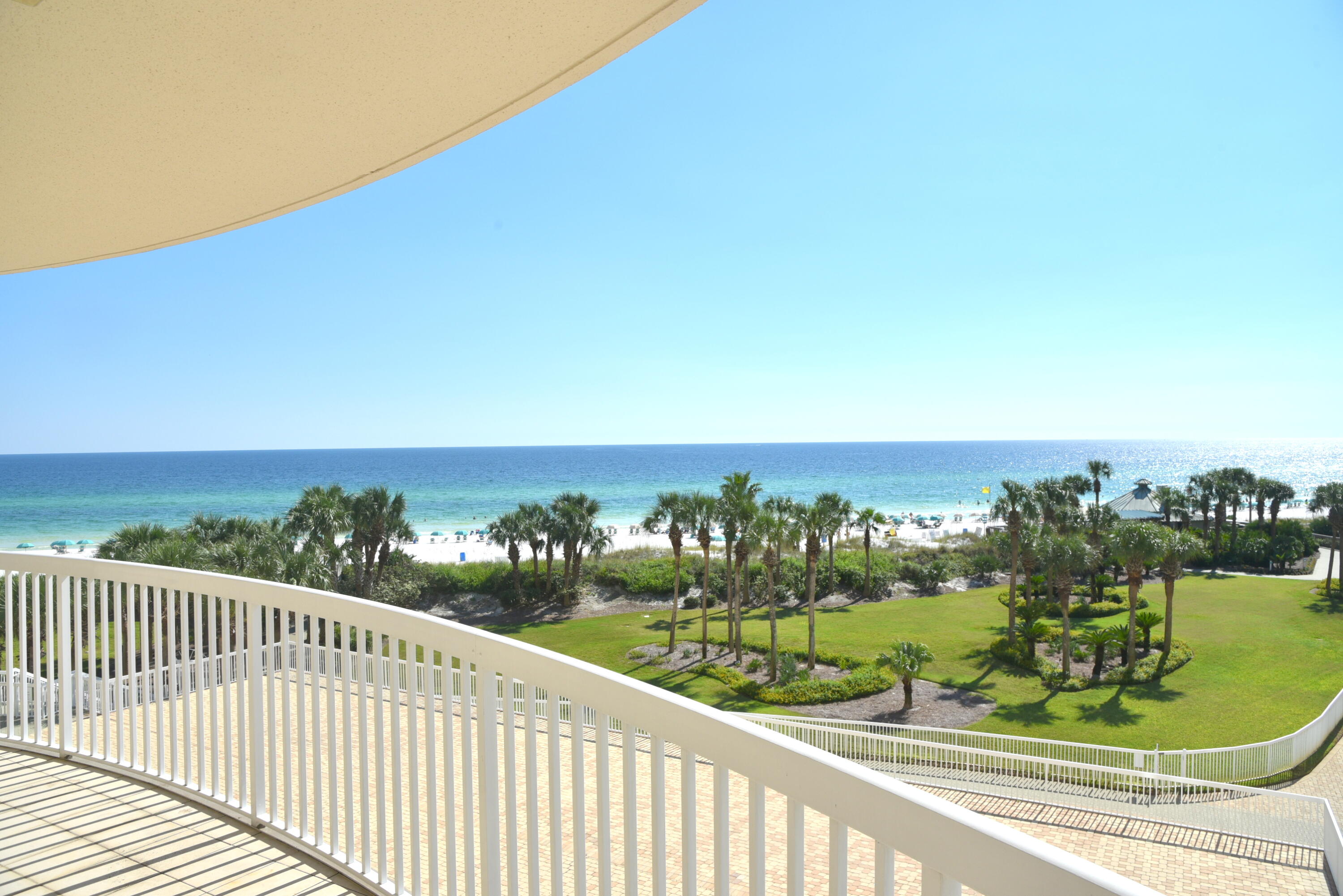 a view of balcony with city view