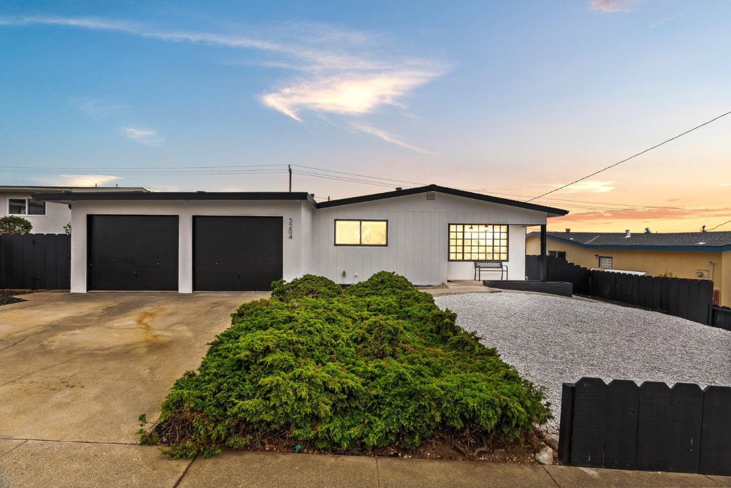 a house view with a outdoor space