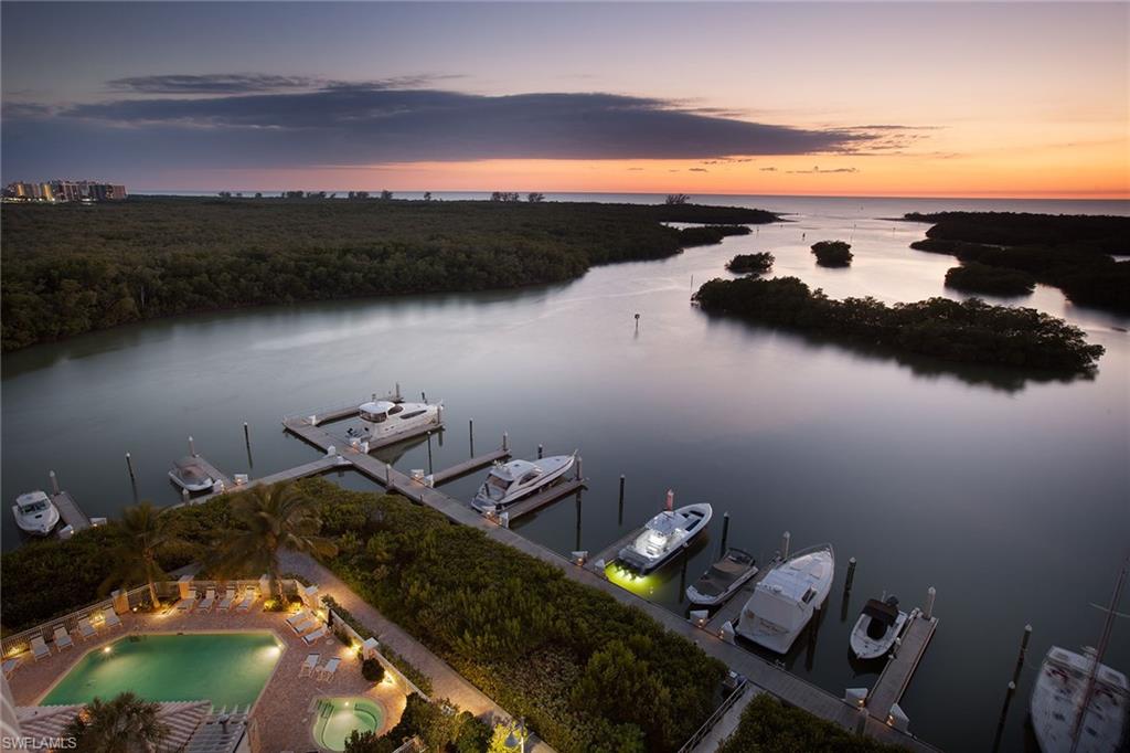 a view of a lake from a balcony