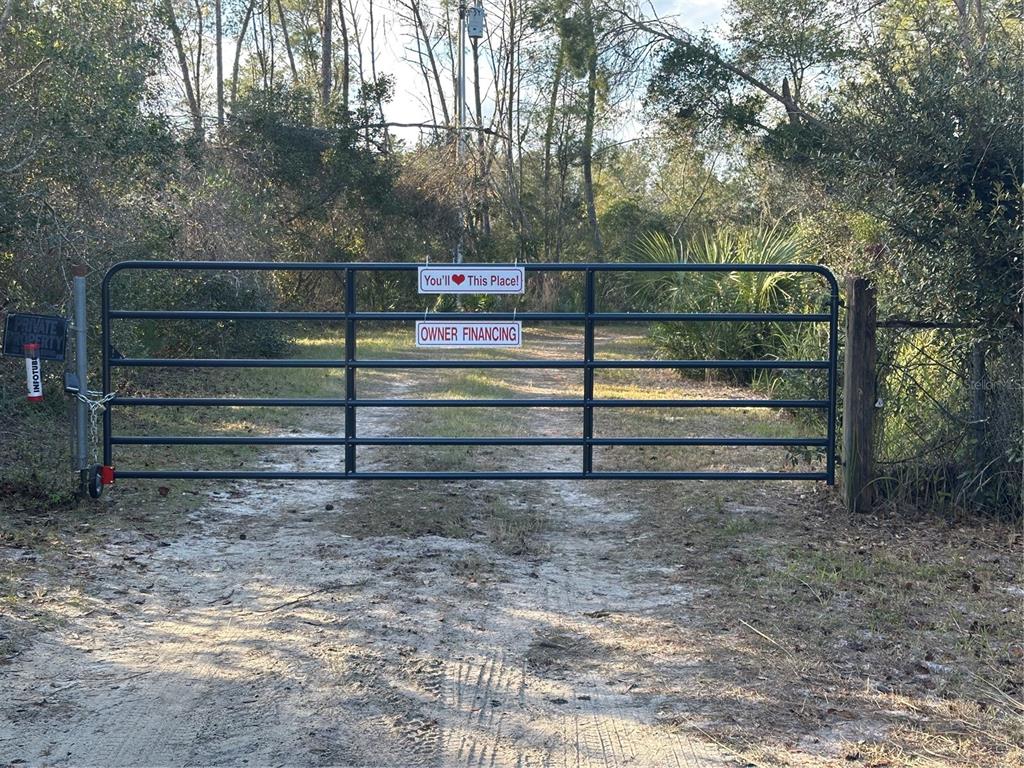 front entry to property, street view, very private.