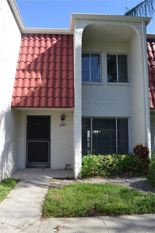 a front view of a house