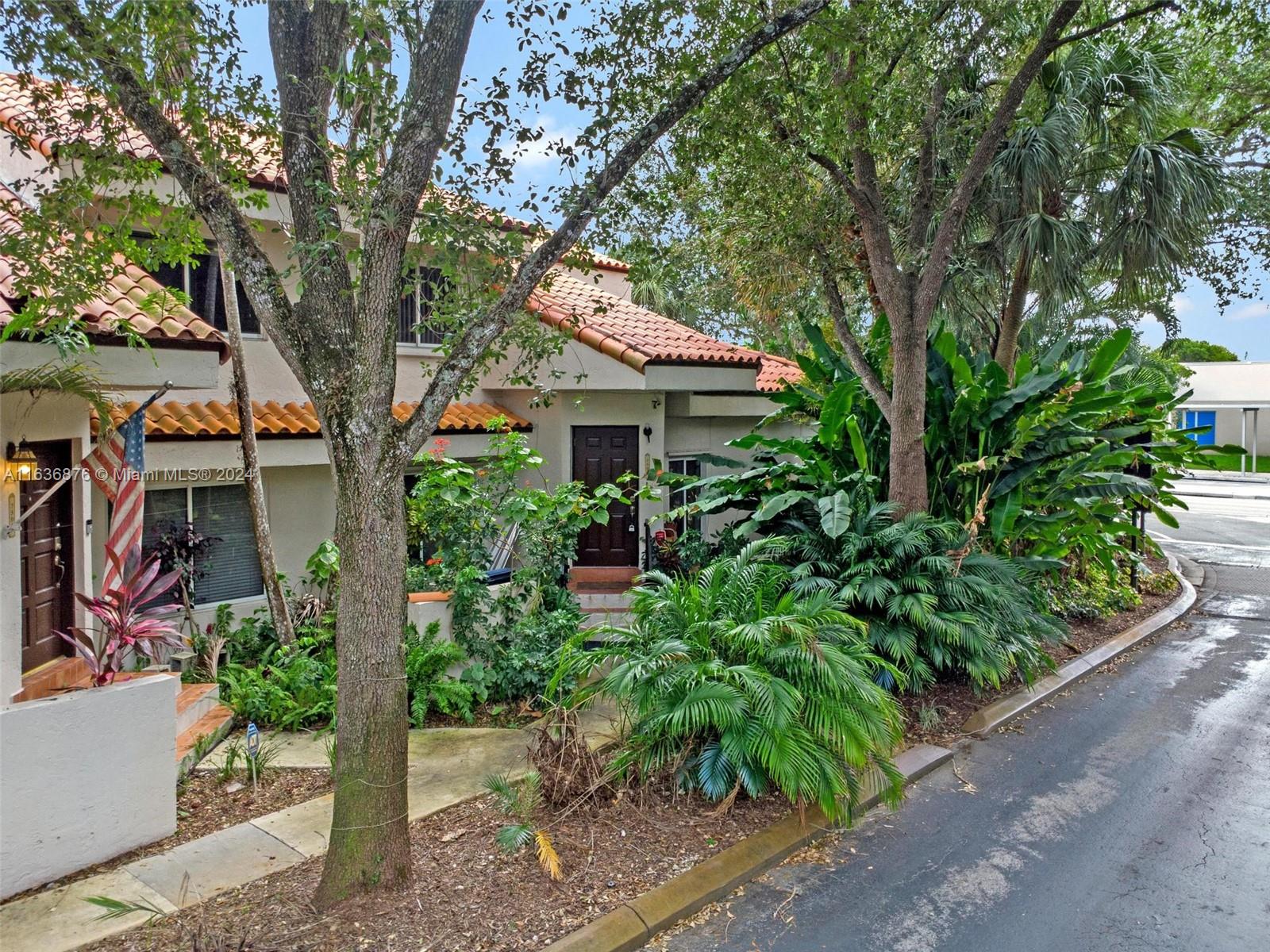 a house with lots of trees