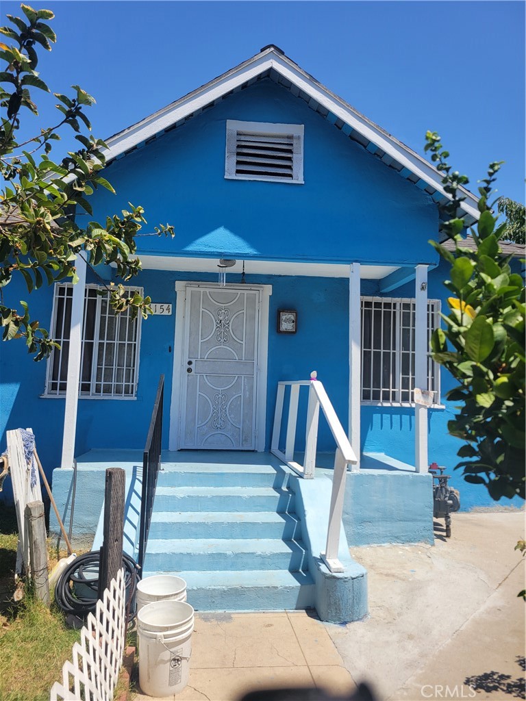 a front view of a house with entryway