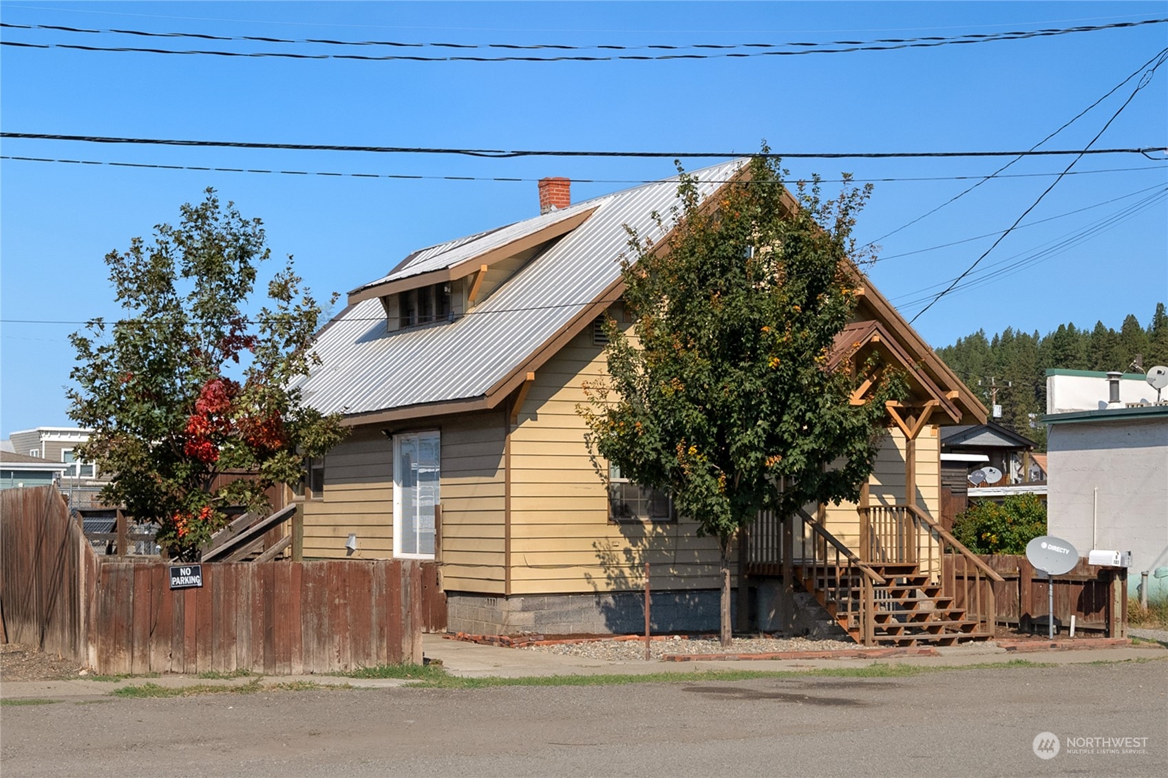 a front view of a house