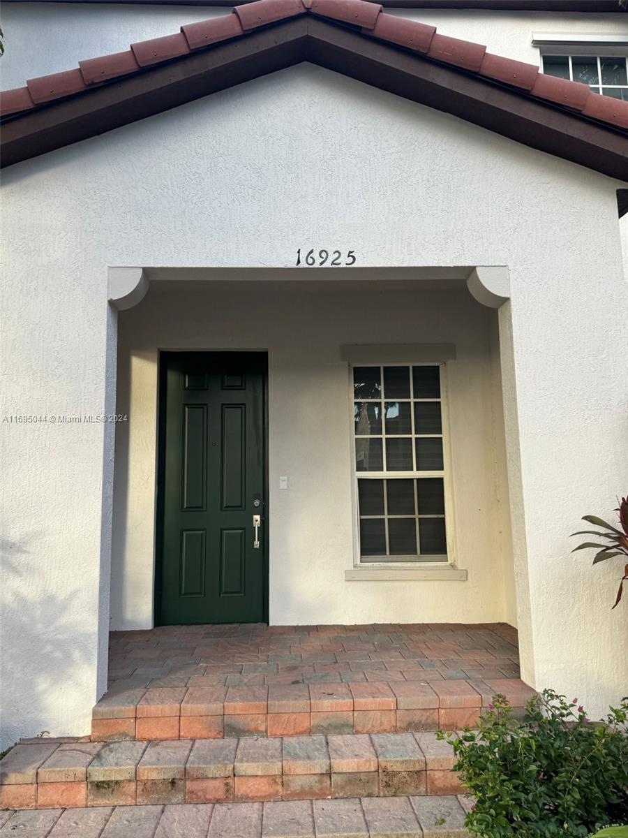 a view of front door of a house