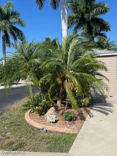 a view of a backyard of a house