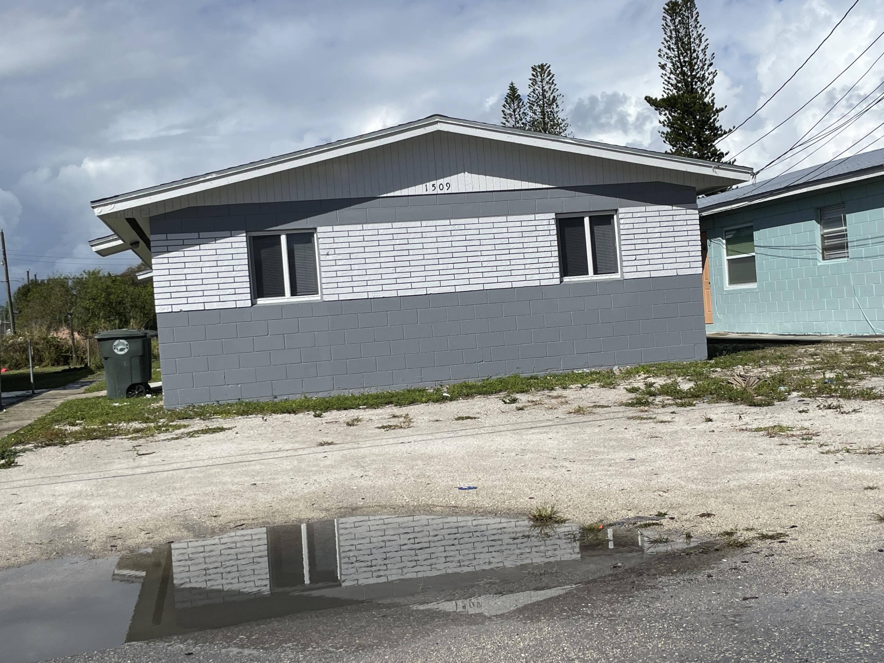 a front view of a house