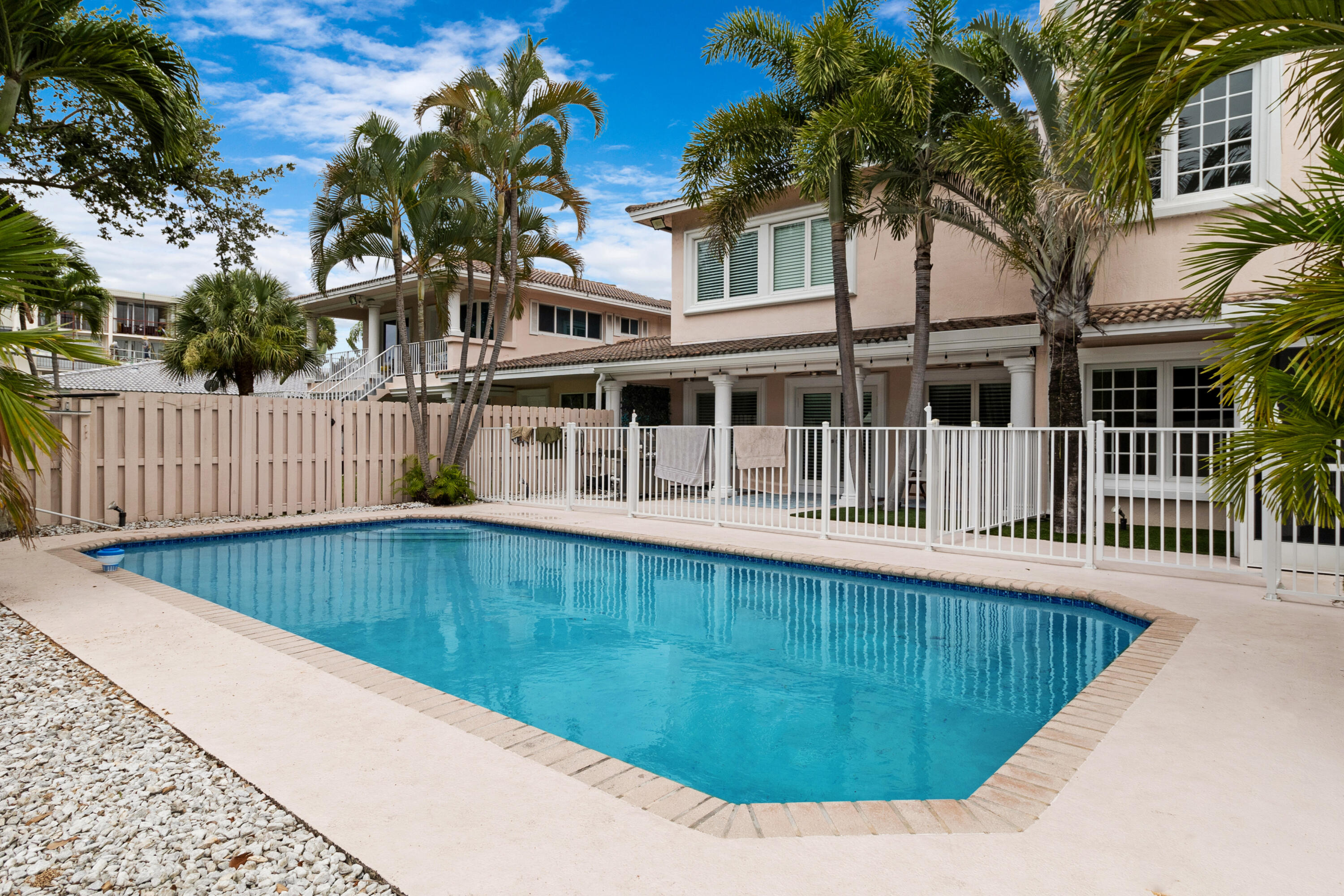 a view of a house with a swimming pool